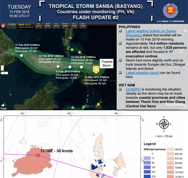 FLASH UPDATE: No. 2 Tropical Storm Sanba (Basyang)